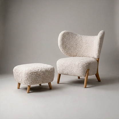 TMBO Lounge Chair with Pouf