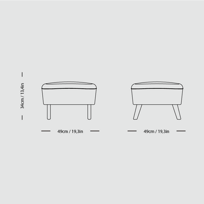 TMBO Lounge Chair with Pouf