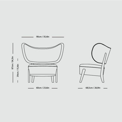 TMBO Lounge Chair with Pouf